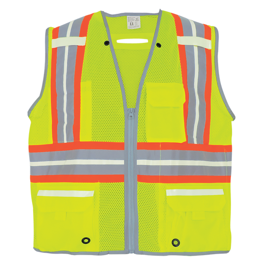 Global Glove GLO-077 - front - yellow/green with orange trim