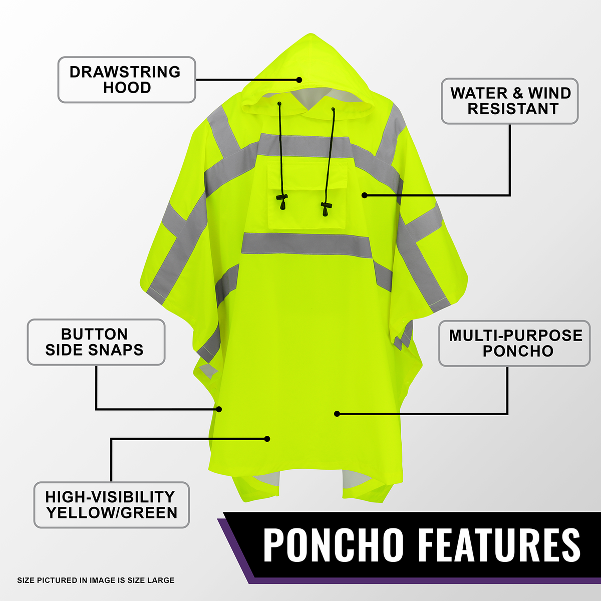 Global Glove GLO-850 - manufacturer feature diagram - yellow/green
