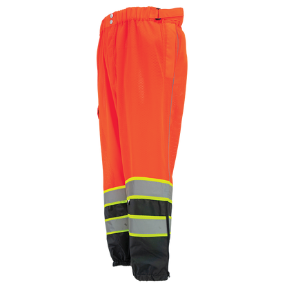 Global Glove GLO-99P - left side - orange with yellow/green trim