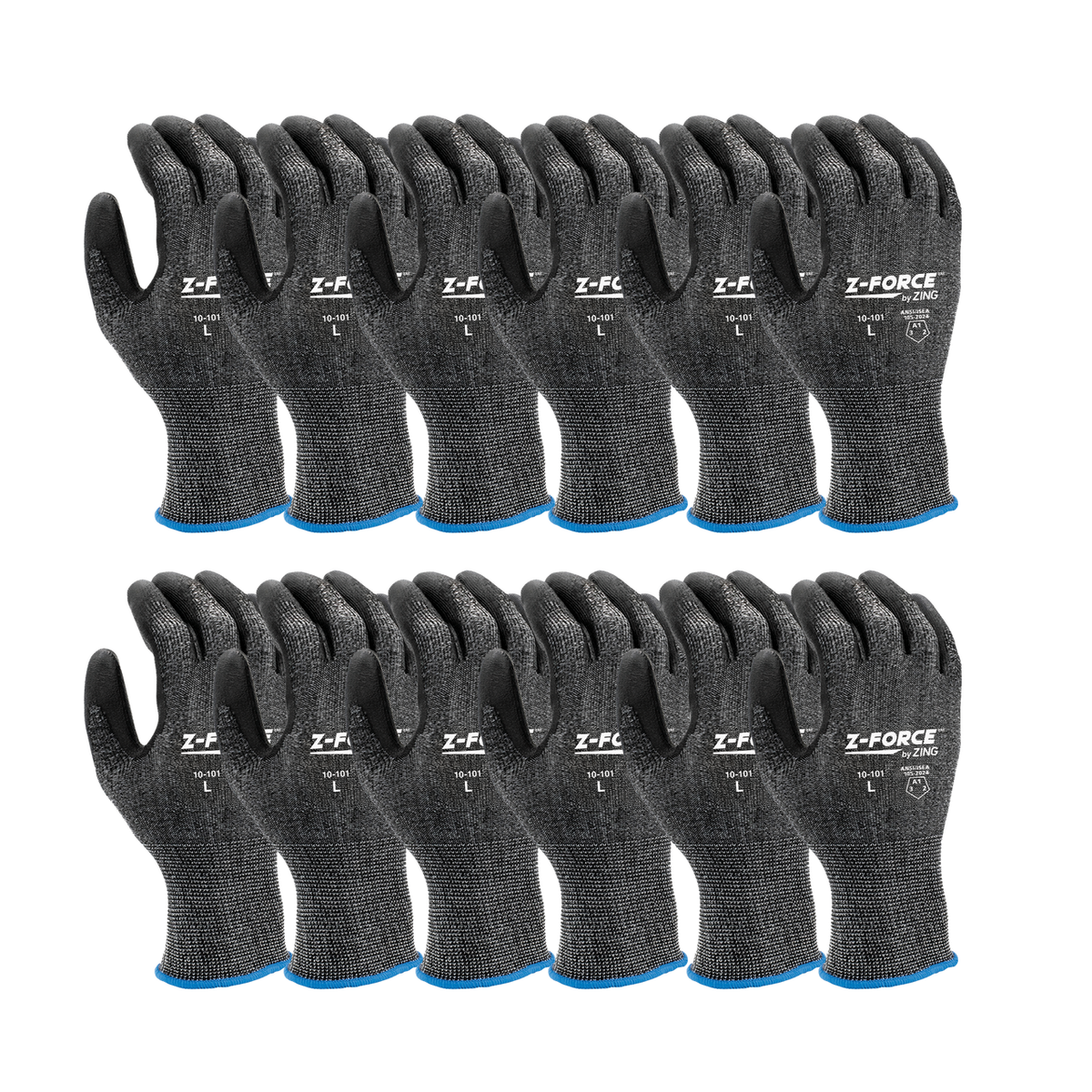 ZING Z-Force General Purpose Glove, 13G Bio-Based Nylon Shell Bio-Based PU Palm Coated, Touchscreen - official Zing product image 3