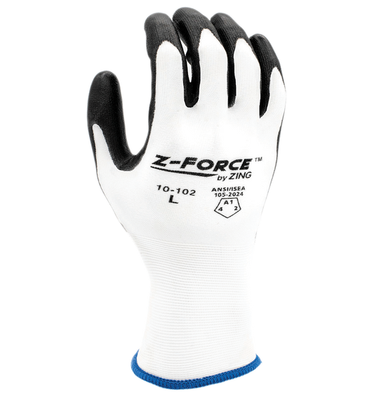 ZING Z-Force General Purpose Glove, 18G Bio-Based Nylon Shell Bio-Based PU Palm Coated, Touchscreen - official Zing product image 1