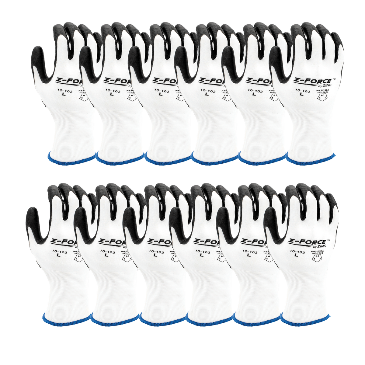 ZING Z-Force General Purpose Glove, 18G Bio-Based Nylon Shell Bio-Based PU Palm Coated, Touchscreen - official Zing product image 3