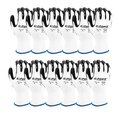 ZING Z-Force General Purpose Glove, 18G Bio-Based Nylon Shell Bio-Based PU Palm Coated, Touchscreen