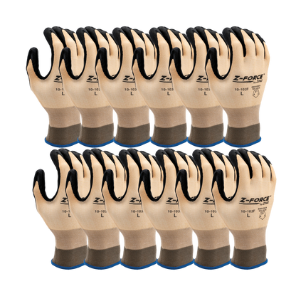 ZING Z-Force General Purpose Glove, 15G Bio-Based Nylon+Spandex Shell Biobased Ppu Palm Coated, Touchscreen - official Zing product image 3