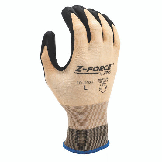 ZING Z-Force General Purpose Glove, 15G Bio-Based Nylon+Spandex Shell Biobased Ppu Palm Coated, Touchscreen - official Zing product image 1