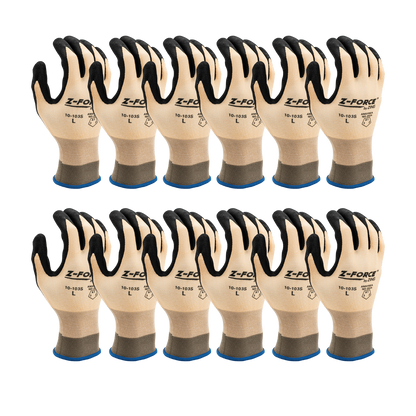 ZING Z-Force General Purpose Glove, 15G Bio-Based Nylon+Spandex Shell Nano-Sandy Bio-Based Ppu Palm Coated, Touchscreen - official Zing product image 3