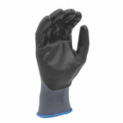 ZING Z-Force General Purpose Glove, 18G Grey Bio-Base Nylon+Spandex Liner Nitrile Palm Coated, Touchscreen