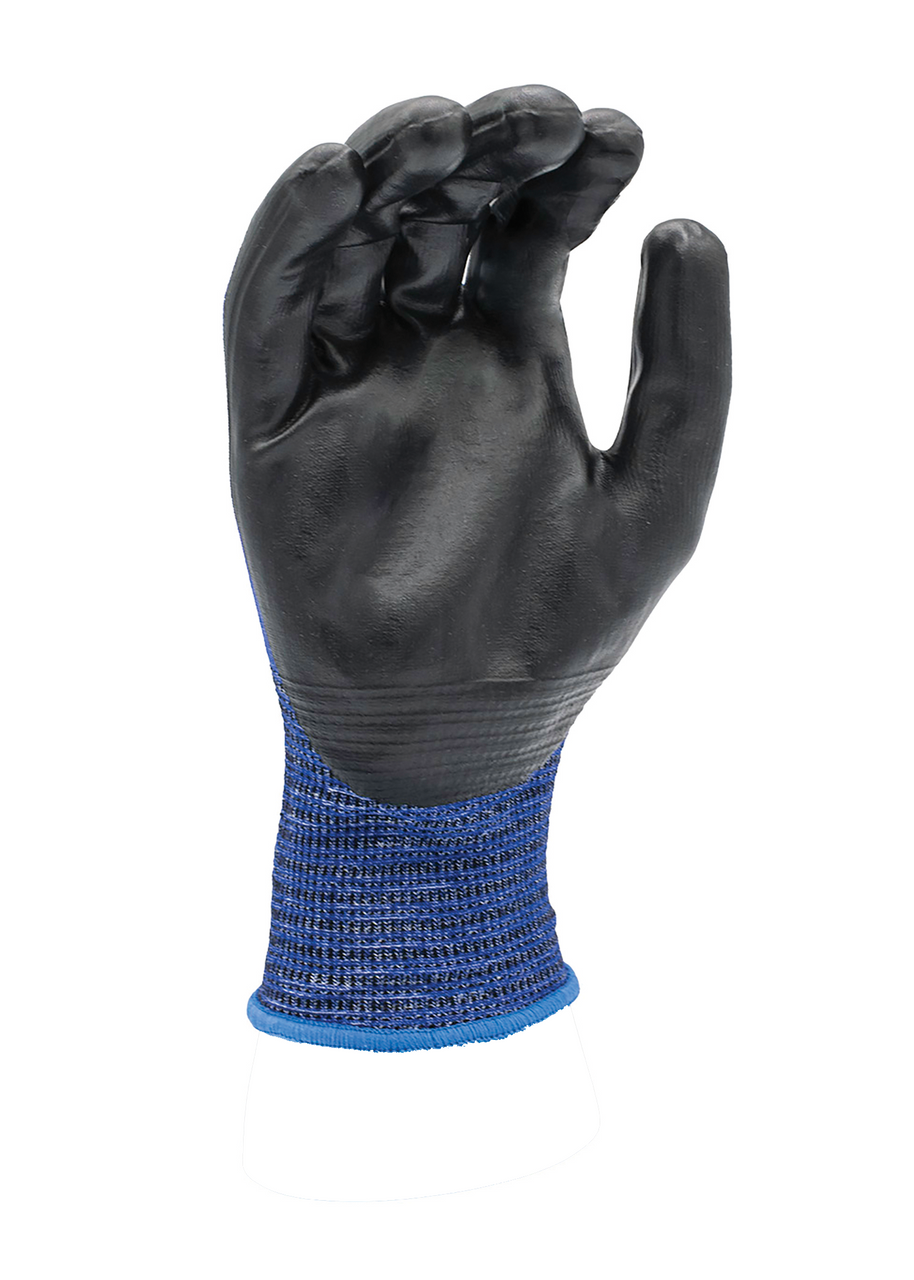 ZING Z-Force Cut Glove, 18G A4 Royal Biobased Fiber/Hppe Shell Bio-Based Ppu Palm Coating, Touchscreen - official Zing product image 2