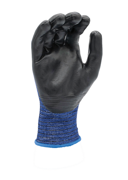 ZING Z-Force Cut Glove, 18G A4 Royal Biobased Fiber/Hppe Shell Bio-Based Ppu Palm Coating, Touchscreen - official Zing product image 2