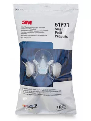 3M™ Half Facepiece Disposable Respirator Assembly 51P71, 52P71, 53P71 Organic Vapor, P95