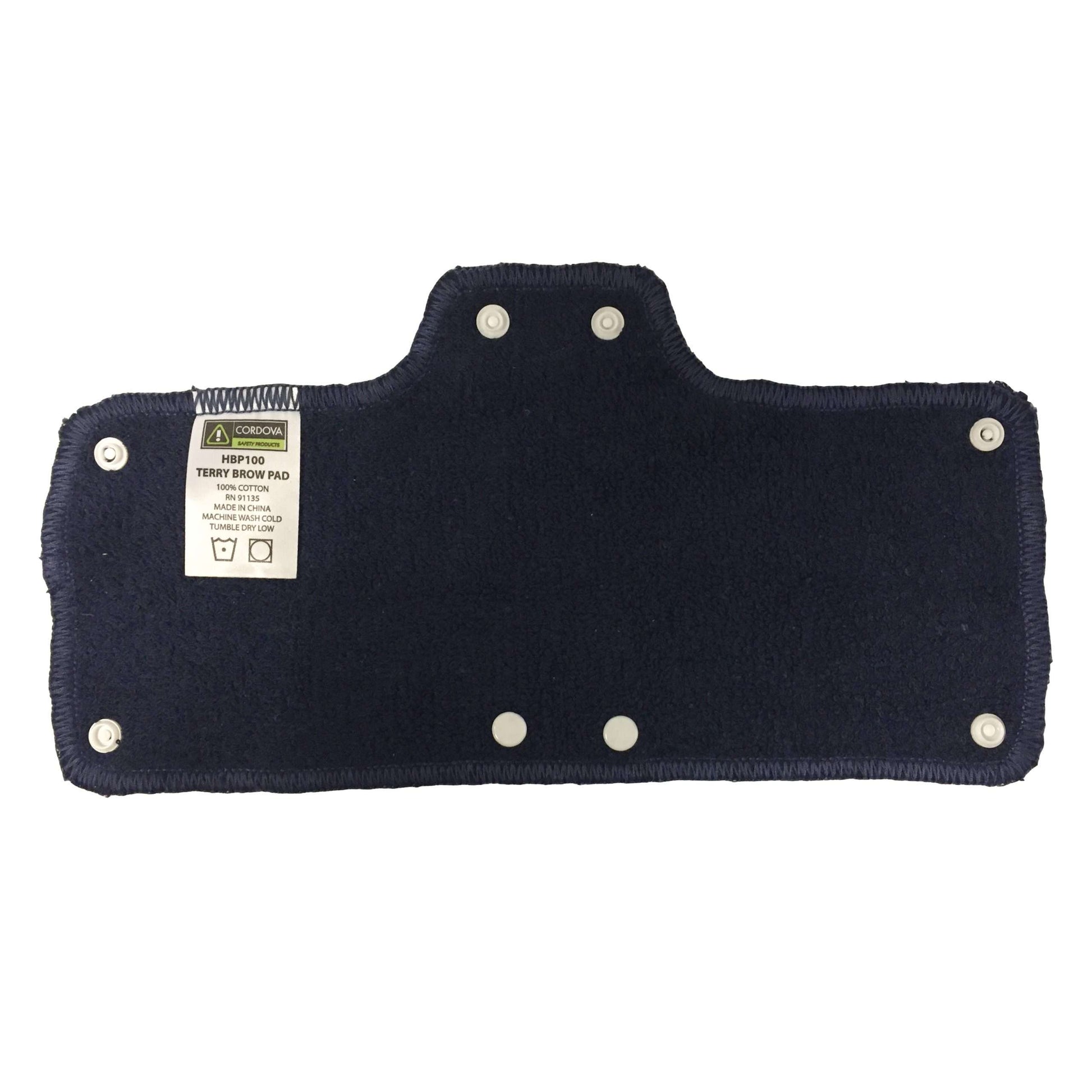 Cordova Helmet Brow Pad, Navy, 100% Cotton Terry #HBP100