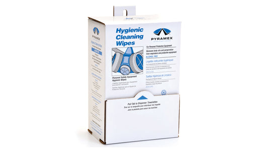 Pyramex Hygienic Alcohol Free Wipes Safety Accessories 5 x 8 100 model HCW100