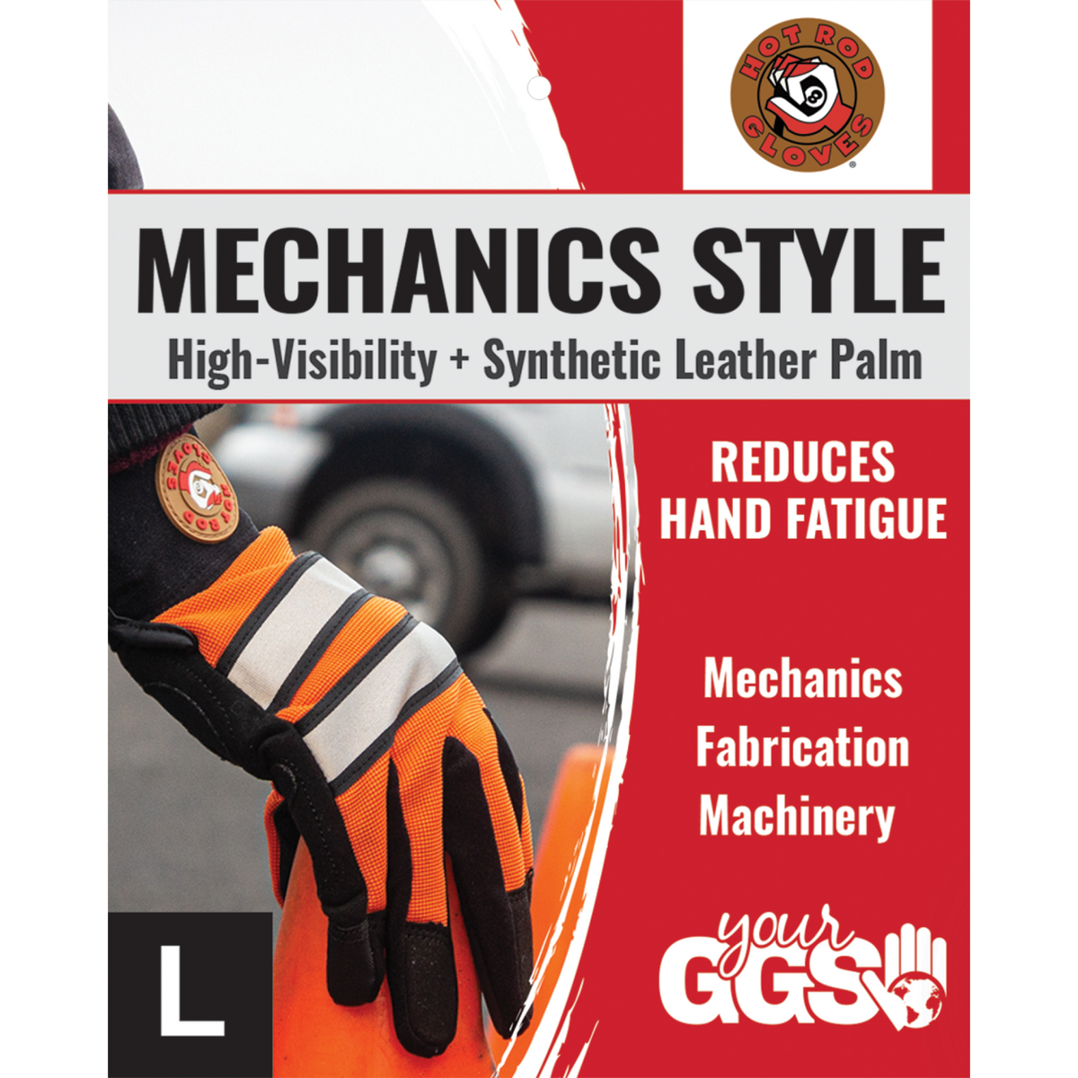 Global Glove Hot HR9000VIS Mechanics Gloves - view 11