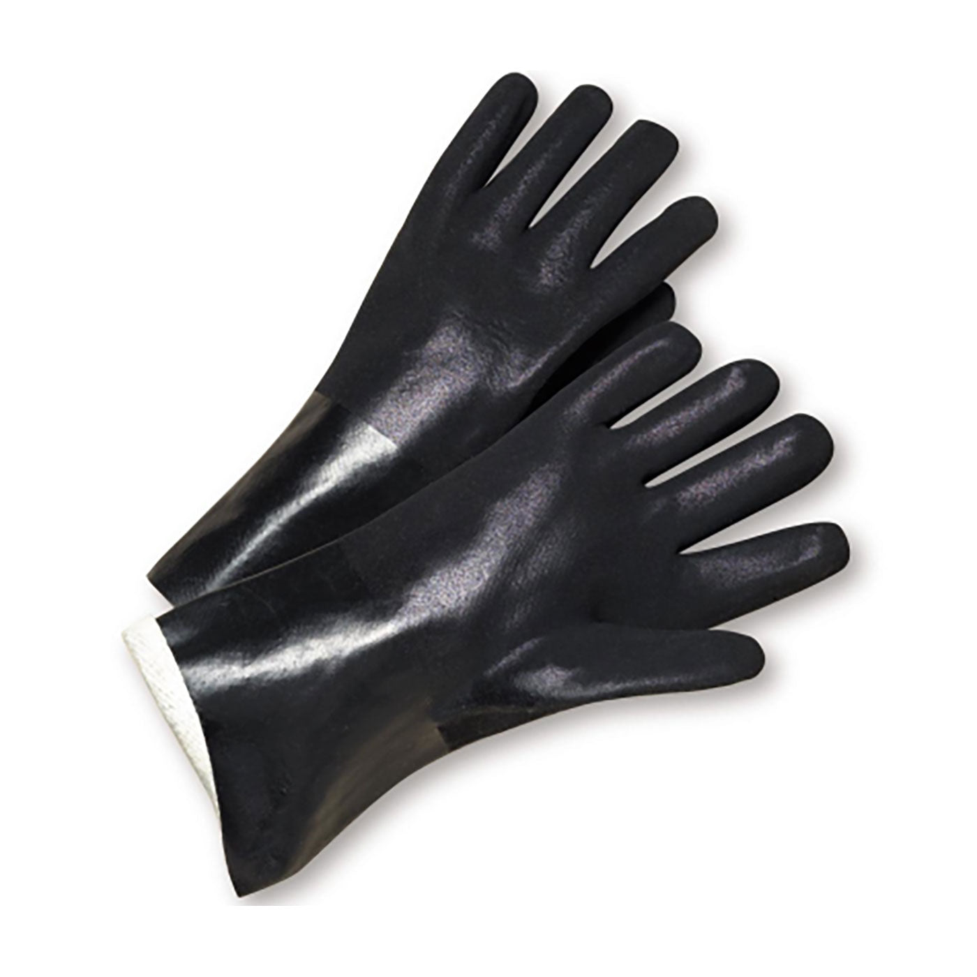PIP J1047RF – PVC Dipped Glove with Jersey Liner and Rough Sandy Finish - 14" Length