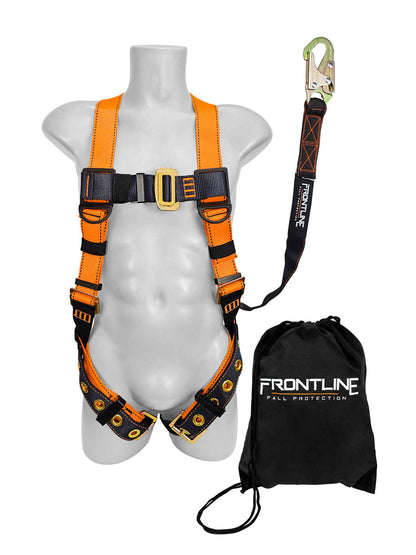 Frontline K100-61S Combat™ Compliance Kit - Harness, 6' Single Leg Lanyard and Drawstring Bag