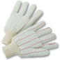 PIP K81SCNCI – Polyester/Cotton Corded Double Palm Glove with Nap-In Finish - Natural Knit Wrist