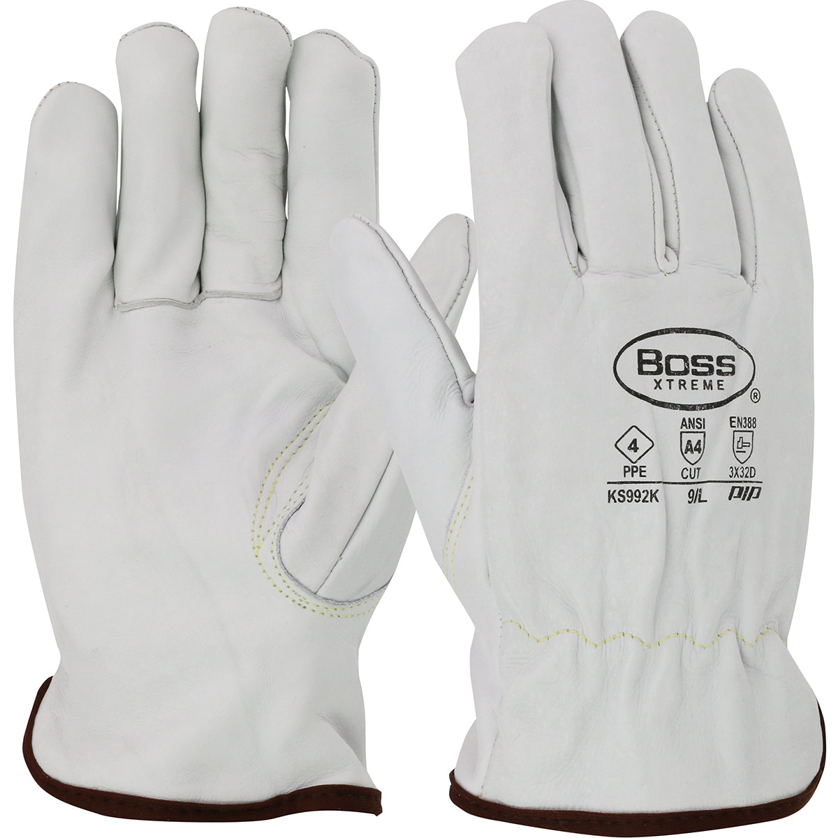 Boss® Xtreme: AR Top Grain Cowhide Leather Drivers Glove