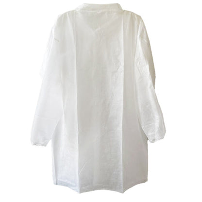Cordova White Polypropylene Lab Coat, Collar & S #LC25XL image 2