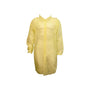Cordova Yellow Polypropylene Lab Coat, 4 Snaps F #LC25Y - LC25YM