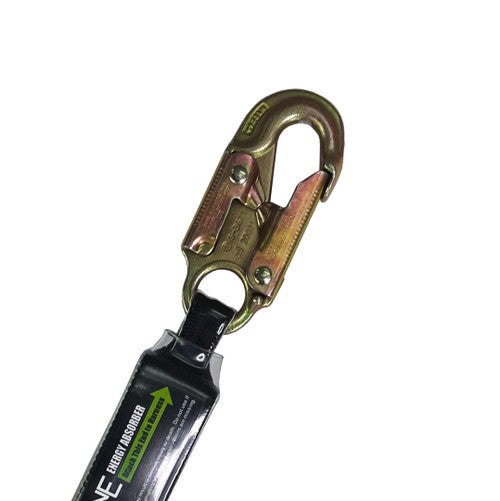 Frontline LES62R-US Patriot™ 6' Double Leg Elastic Lanyard with Rebar Hook Ends - Made in USA