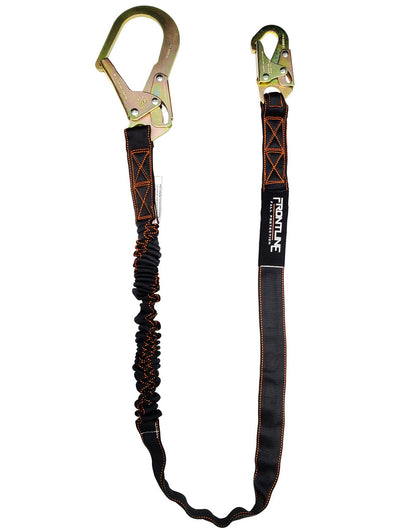 Frontline LIS61R Combat™ 6' Single Leg Rebar Hook End Lanyard with Internal Shock Absorber