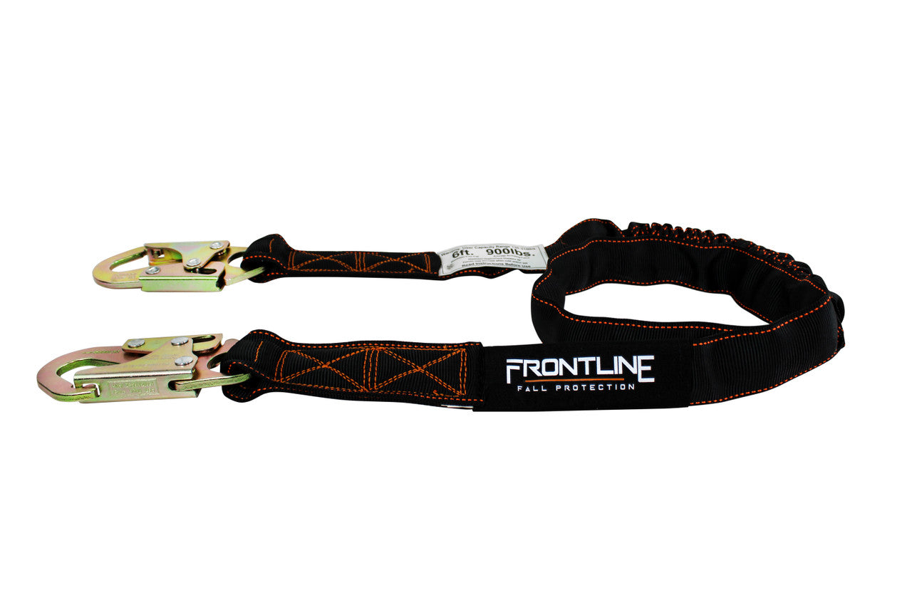 Frontline LIS61S Combat™ 6' Single Leg Snaphook Lanyard with Internal Shock Absorber