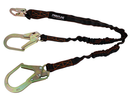 Frontline LIS62R Combat™ Twin Leg 6' Rebar Hook Lanyard with Internal Shock Absorber