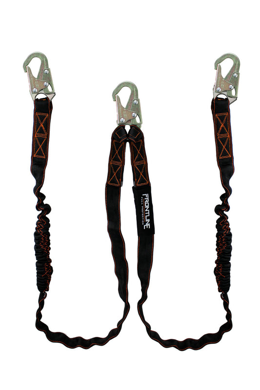 Frontline LIS62S Combat™ 6' Double Leg Snaphook Lanyard with Internal Shock Absorber