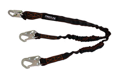 Frontline LIS62S Combat™ 6' Double Leg Snaphook Lanyard with Internal Shock Absorber