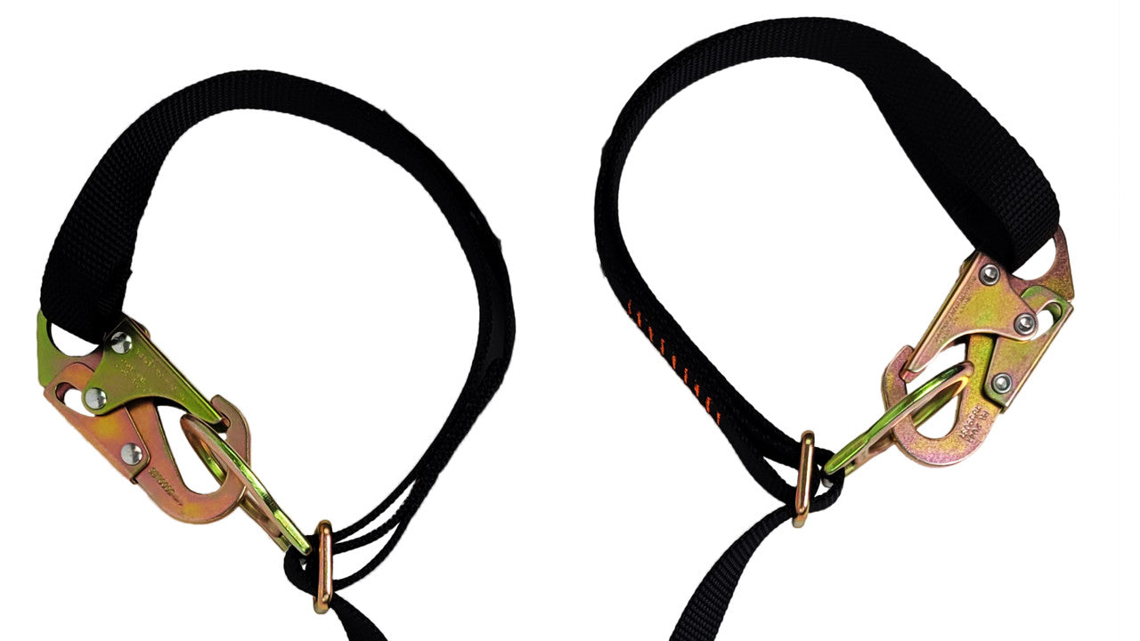 Frontline LPO62SADJ Combat™ 6' Tie-Back Double Leg Shock Absorbing Lanyard with Snaphooks