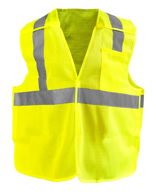 Occunomix Sustainable Breakaway Vest Hi-Vis Safety Vests Hi-Viz Yellow S model LUX-RY2MB-YS