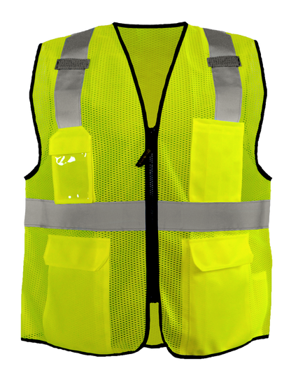 Mesh Surveyor Vest W/Zipper
