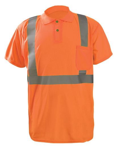 Short Sleeve Wicking Birdseye Polo Shirt W/Pocket