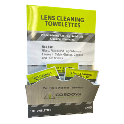 Cordova Lens Cleaning Towelettes, Anti-fog, Anti #LW100 image 2