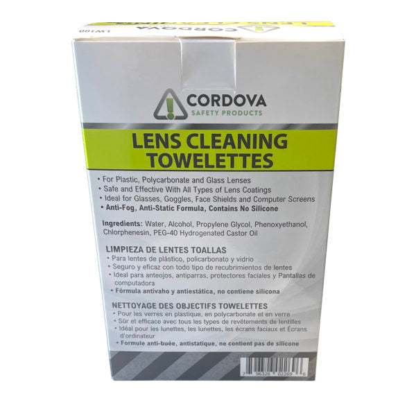 Cordova Lens Cleaning Towelettes, Anti-fog, Anti #LW100 image 5