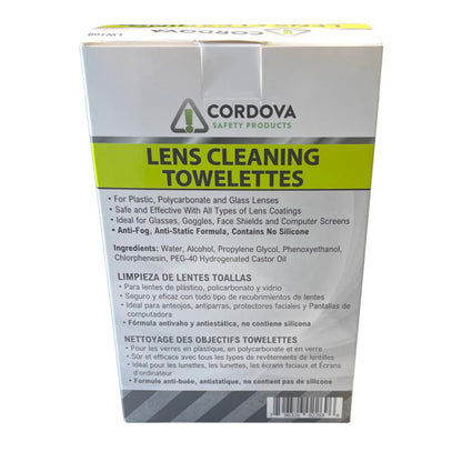 Cordova Lens Cleaning Towelettes, Anti-fog, Anti #LW100 image 5