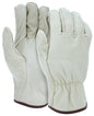Grain Pigskin Driver Gloves, Select B Grade, Straight Thumb, Unlined