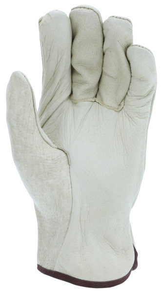 Grain Pigskin Driver Gloves, Select B Grade, Straight Thumb, Unlined
