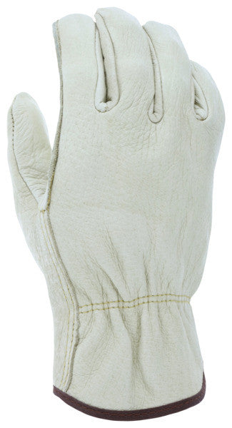 Grain Pigskin Driver Gloves, Select B Grade, Straight Thumb, Unlined