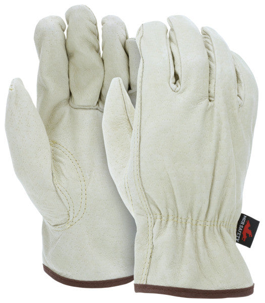 Grain Pigskin Driver Gloves, Premium A Grade, Keystone Thumb, Unlined