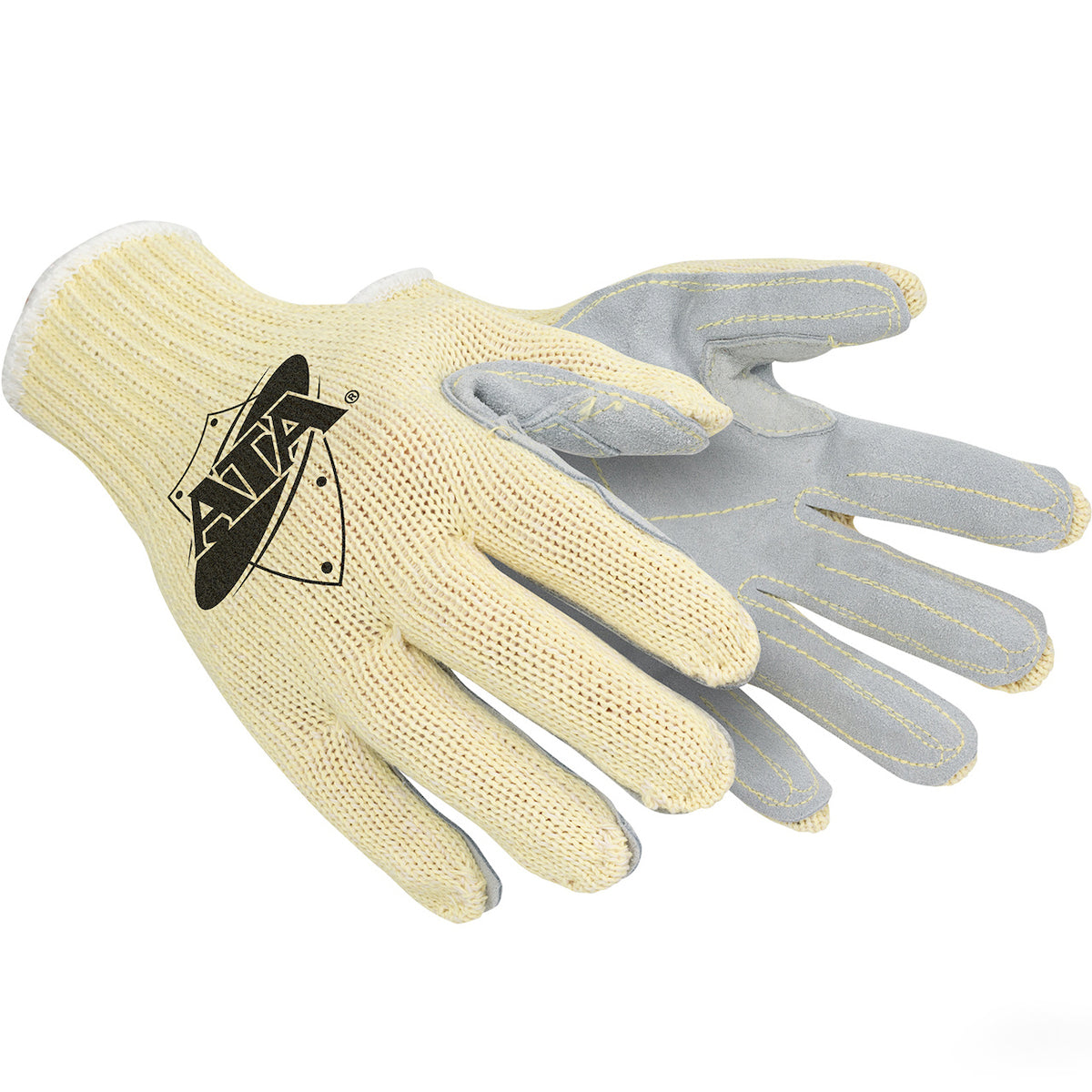 PIP MATA30-BH – Seamless Knit A6 ATA® Aramid Blend Glove with Split Cowhide Leather Palm - Knit Wrist