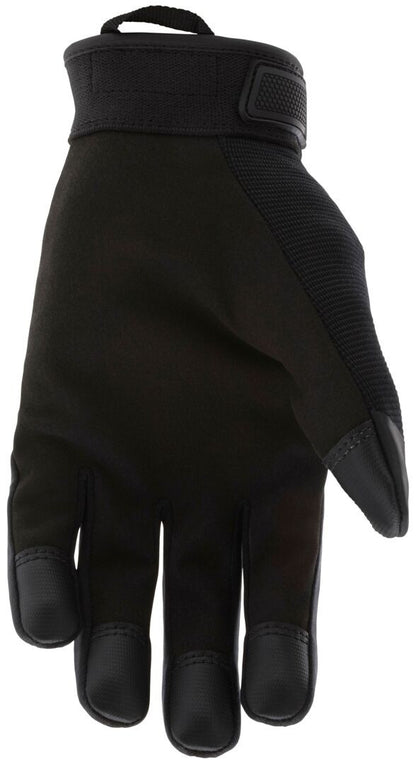 Mechanics Gloves, Synthetic Leather Palm, Touchscreen Compatible, Adjustable Closure
