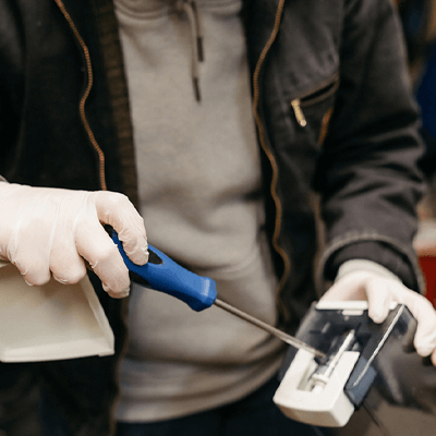 Gloveworks Ivory Latex PF Ind Gloves
