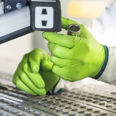 Gloveworks RDT Green Nitrile PF Ind Gloves
