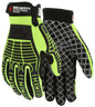 UltraTech CutPro Mechanic Gloves, HPPE/Synthetic, ANSI A4 Cut, Silicone Palm, TPR Impact Back