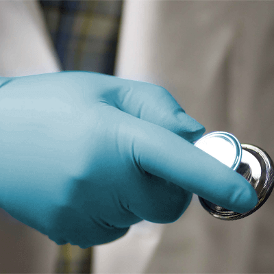 Gloveworks Blue Nitrile PF Exam Gloves