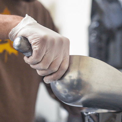 X3 Clear Vinyl PF Ind Gloves