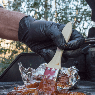 Gloveworks RDT Black Nitrile PF Ind Gloves