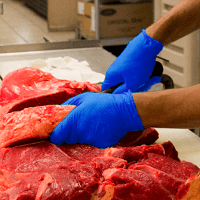 Gloveworks RDT Royal Blue Nitrile PF Ind Gloves