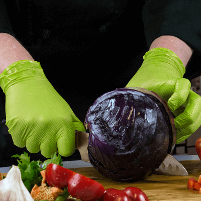 Gloveworks RDT Green Nitrile PF Ind Gloves